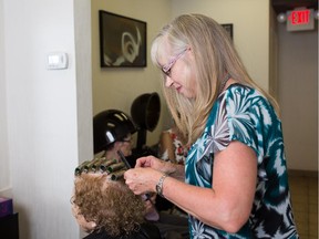 Retiring hairstylist Kris McKenzie spends her last day at work at Eclipse Hair Studio after a 45-year career.
