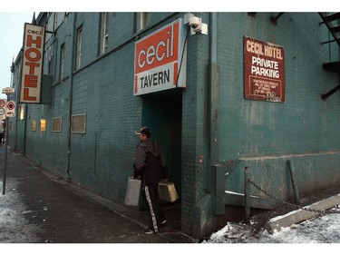 Calgary's Cecil Hotel tavern was closed Tuesday, Dec. 9, 2008 by the city. The City of Calgary cited high crime rates and heavy drug traffic at the location as reasons for the closure.