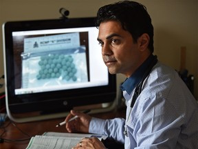 Dr. Hakique Virani is a public health physician who treats patients with addictions, pictured in Edmonton on August 17, 2015.
