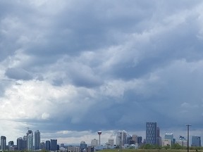 A cloudy day in Calgary on August 5, 2015.
