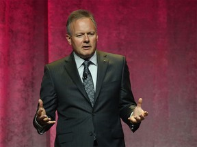 Bank of Canada Governor Stephen Poloz delivers keynote speech at the Calgary Economic Development's annual outlook conference at the BMO Centre in Calgary on Monday, Sept. 21, 2015.