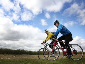 Co-founders of Old Guys in Action Ross Weaver, left, and Bernie Potvin are heading to Guatemala on a cycle expedition to help raise money for maternal and child health care.