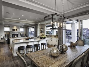 The dining area in the Sorrento 2 show home by Albi Homes in Auburn Bay.