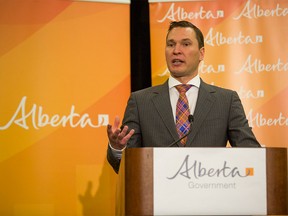 Municipal Affairs Minister Deron Bilous at the Alberta Urban Municipalities Association's annual convention in Calgary, on Sept. 25, 2015.