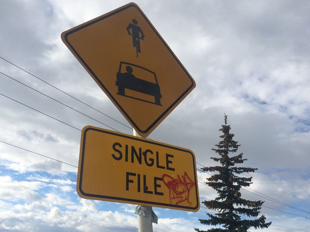 A rare Calgary sign.