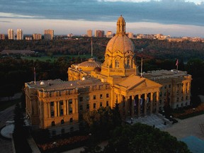 The Alberta legislature in Edmonton.
