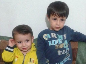 Alan, left, and his brother Galib Kurdi, died when the boat they were on capsized as they fled with their parents as refugees from Syria. Reader says Trudeau used Alan's death to further his election campaign.
