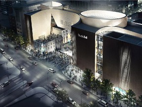 Artist's rendition of the National Music Centre's new home Studio Bell currently being built in Calgary's East Village.