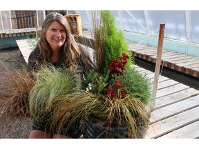 Katrina Diebel, owner of Vale's Greenhouse, offers on making fall containers to get you through till early spring.