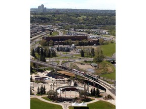 The view of the proposed West Village development site from Westmount Place.