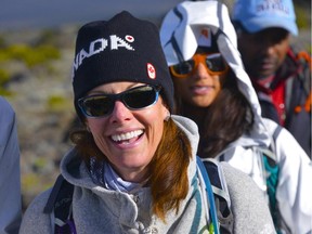 Cheryl Bernard and the World Vision team climb Mount Kilimanjaro in June 2015 to raise awareness and funds to support women and girls forced into marriages or slave labour.