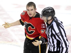 Calgary Flames winger Micheal Ferland played a major part in the team's dismantling of the Vancouver Canucks in the first round of the 2014-15 playoffs. Becoming a bit of a local folk hero last spring has whet his appetite for more fun this season.