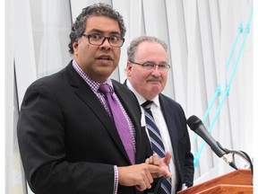 Mayor Naheed Nenshi says the insurance product announced today by Transport Minister Brian Mason means ride sharing could happen in Calgary by the time of the Calgary Stampede.
