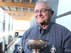 Ken Bracko was named the Calgary Booster Club's Sportsman of the Year for 2014. The long-time coach and volunteer was photographed following a ceremony at the Winsport Markin MacPhail Centre on Tuesday February 18, 2014.