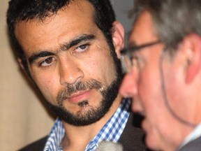 Omar Khadr and his lawyer Dennis Edney.