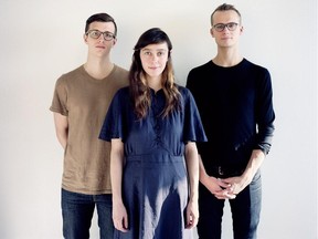 Former Calgary band Braids features, from left, Austin Tufts, Raphaelle Standell and Taylor Smith.