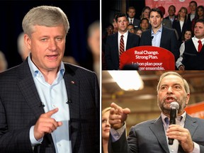 Harper-Mulcair-Trudeau