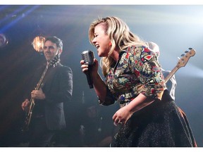 Kelly Clarkson gives an exclusive performance at iHeartRadio Theater on March 2, 2015 in New York City. The singer cancelled her current tour including a show in Calgary at the Saddledome.