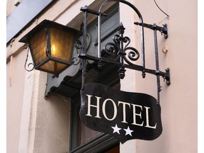 Local Input~ Hotel sign for a two star hotel // UNDATED -- travel tourist tourism recreation traveling luxury - two staar hotel
CREDIT: FOTOLIA
(FOR NATIONAL POST USE ONLY - ROYALTY FREE STOCK IMAGE)/pws