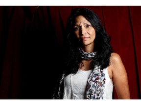 Michelle Thrush, co-director of Making Treaty 7, poses for a portrait at Quest Theatre in Calgary on September 9, 2015. Photo by Leah Hennel, Calgary Herald