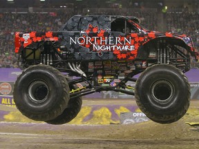 Monster truck Northern Nightmare driven by Cam McQueen. He will be one of the competitors in the Maple Leaf Monster Jam Tour coming to Calgary September 12th and 13th.