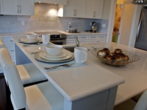 Quartz counters are appearing in more homes.