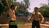 Gino, left, and Jesse whip through the wrestling challenge in Delhi, India on The Amazing Race Canada.