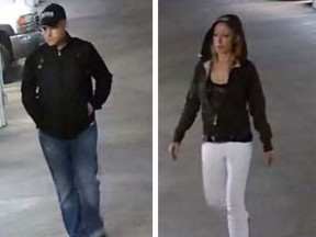 Calgary police released these images in relation to a series of storage locker break and enters.
