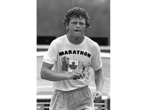 Terry Fox continues his Marathon of Hope in 1980.