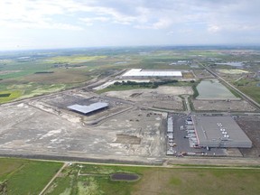 The High Plains Industrial Park in the Balzac area is a popular location for distribution and warehouse space. Photo courtesy of Colliers International.