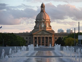 The Alberta legislature.