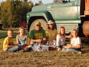 The Bott family. The family's three girls were killed in a farm accident.