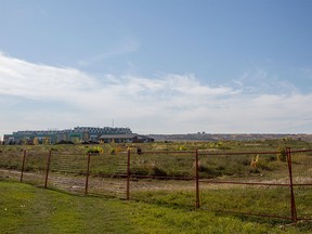 Empty space next to the Children's Hospital shows how much room there is for the University District development in Calgary.