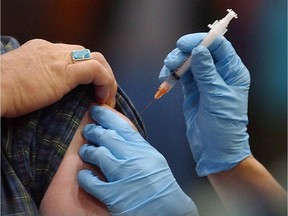 Fewer Albertans have been vaccinated against the flu so far this year compared to last year.