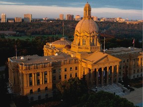 The Alberta legislature in Edmonton.