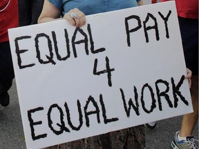 When the minimum wage was first introduced in 1936, the rate was set higher for men than for women, because men were considered "bread-winners" for families.