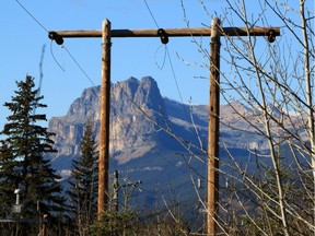 The aging power lines from Banff to Lake Louise are being replaced to help prevent power outages in the Bow Valley.