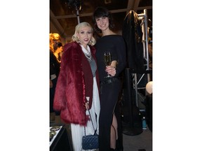 Cal 1031 Park 5 Looking fashionably fabulous at Parkluxe 2015 held Oct 3 in Riverwalk Plaza, East Village are Katrina Olson-Mottahead (left) and PARK founder Kara Chomistek.