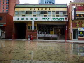 Flooding occurred in the Chinatown area on Friday, June 21, 2013.