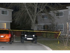 Police were investigating a death in a townhouse at Ranchlands Bay N.W. on Sunday night, October 11, 2015.