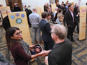 Calgarians took the opportunity to learn more about the upcoming royalty review and voice their opinions during an open house held in the Telus Convention Centre on Monday Oct. 5, 2015.