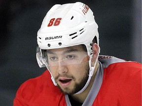 Calgary Flames forward Josh Jooris appeared Tuesday in his 100th NHL game.