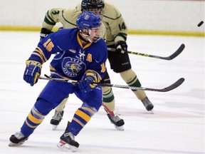 Calgary Hitmen prospect Tristan Nielsen scored the game winner for Team Alberta in a 3-2 win over Saskatchewan on Thursday at the Western Canada U16 Challenge Cup at WinSport's Markin McPhail Centre.