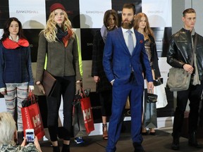 Models show of clothing from Helly Hansen, m0851, Henry Singer, and m0851 during the recent Bankers Hall Fall Fashion Showcase.