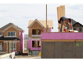 New construction on single-family homes continues to slow in the Calgary area.