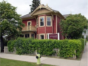 This is the AE Cross House in the Inglewood neighbourhood of Calgary, June 24, 2011. The historic building is  the home of Rouge Restaurant.