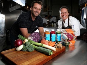 Made Foods president Chris Dobson, left, and Andrea Harling, vice president and executive chef, are opening several locations in Calgary.