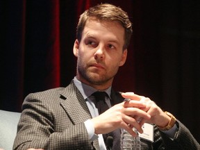 Investor Zach George of FrontFour Capital says at a downtown conference Calgary energy companies would benefit from lower costs if there were more corporate takeovers.
