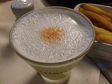 Pisco Sour is famous in Chile and in Peru. This is the Peruvian style which Chileans also serve in restaurants as well.
