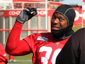 Stampeders defensive end Charleston Hughes will miss the rest of the regular season after breaking his hand in practice on Tuesday.
